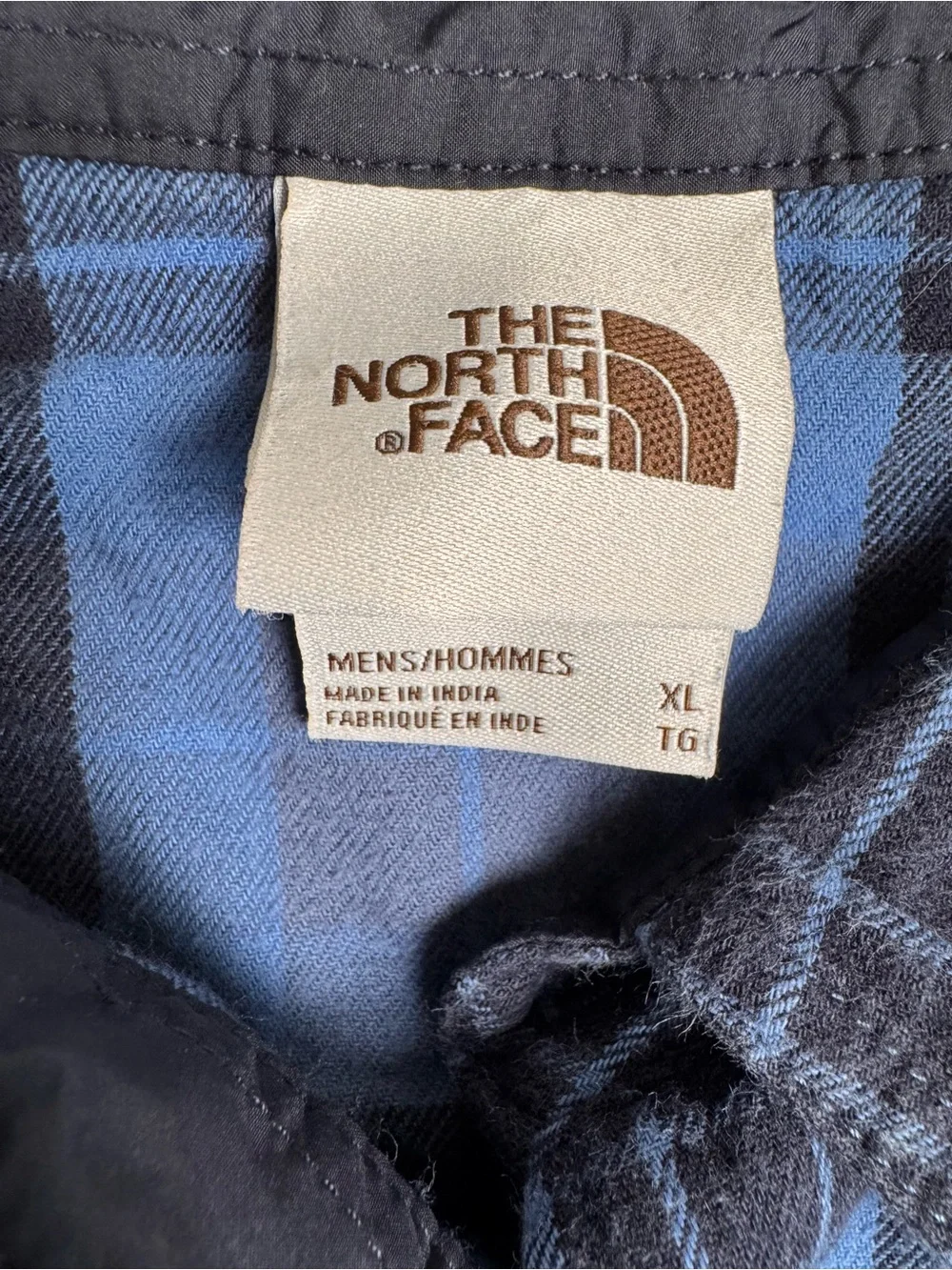 The North Face Arroyo Lightweight Blue Plaid Flannel Men’s XL